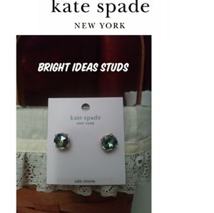 3/$25 kate spade bright ideas studs new w pouch
